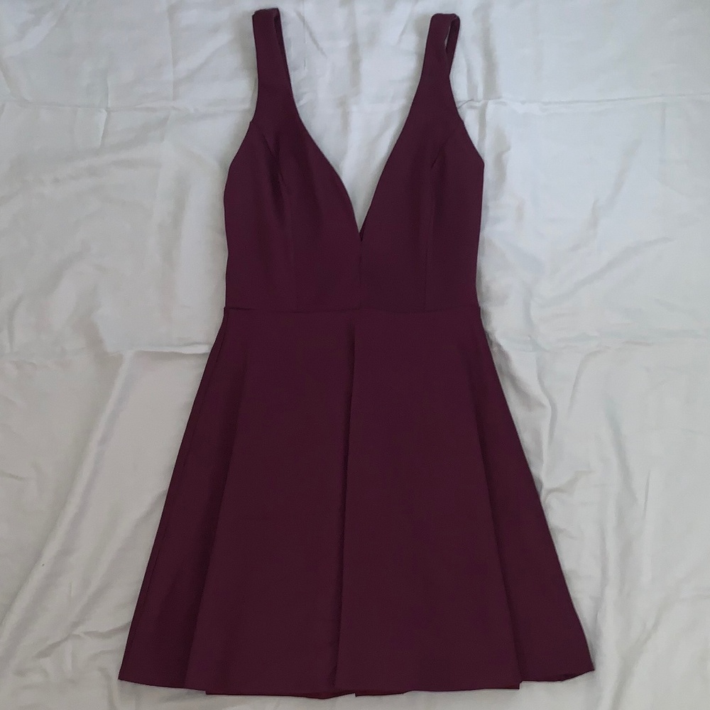 Short Plum Homecoming Dress